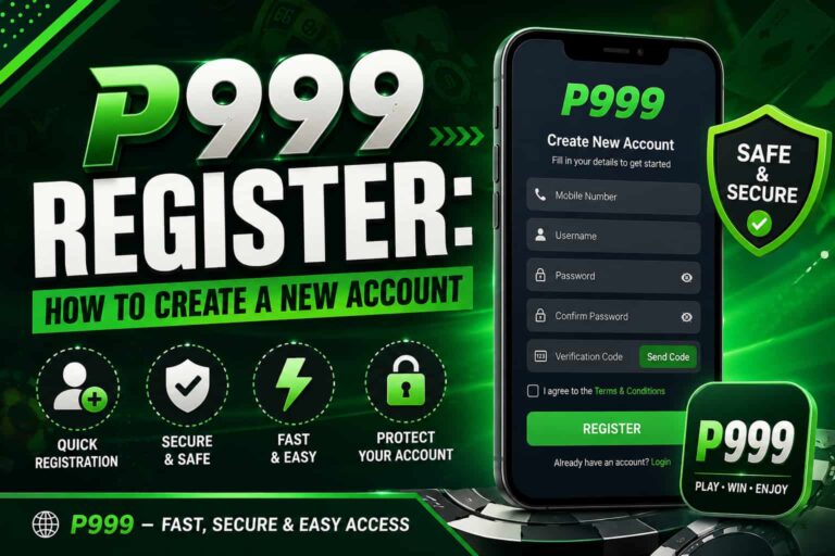 P999 Register – How to Create a New Account